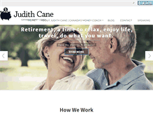 Tablet Screenshot of judithcane.com